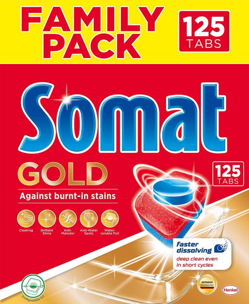 Somat Gold tablety do umývačky riadu 125 Tabs